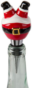 Title: Jolly Santa Bottle Stopper