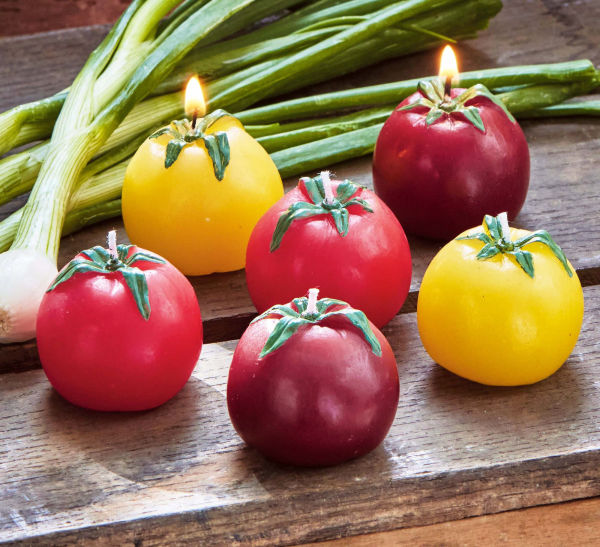 Heirloom Tomato Candles Set of 6