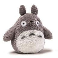 9'' Grey Fluffy Medium Totoro Plush ''My Neighbor Totoro'' (Box/2), Sun Arrow Plush