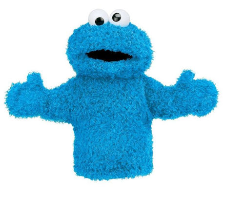 cookie monster full body hand puppet