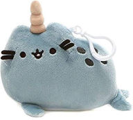 Title: Pusheen Pusheenimal Narwhal Plush Stuffed Animal Backpack Clip, Blue, 5