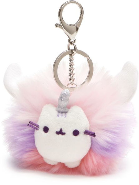 Pusheen Super Pusheenicorn Unicorn Cat Plush Pom Deluxe Keychain, 4