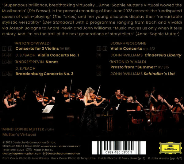 Bach, Bologne, Previn, Vivaldi, Williams