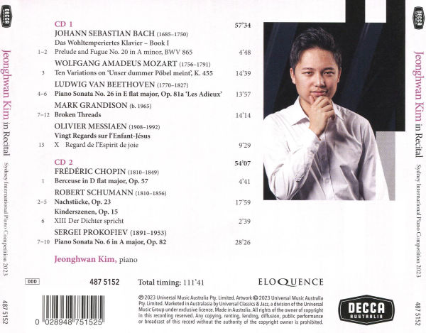 Jeonghwan Kim in Recital