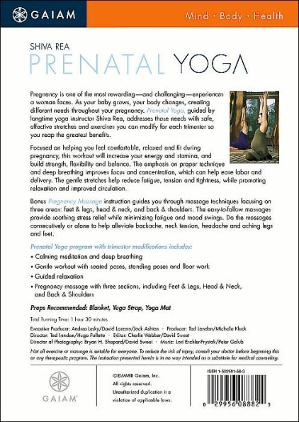 Prenatal Yoga With Shiva Rea