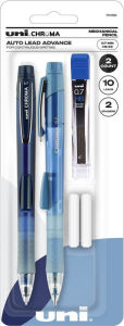 Title: uni Chroma Mechanical Pencil Starter Kit, 0.7mm, HB #2, Assorted Barrel, 2 Pack