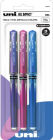 uniball Signo Gel Impact Pens, Bold Point (1.0mm), Assorted Metallic, 3 Pack (violets)