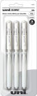 uniball Signo Gel Impact Pens, Bold Point (1.0mm), White Metallic Ink, 3 Pack