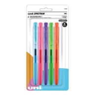 Title: uniball Spectrum Retractable Gel Pens, Medium Point (0.7mm), Assorted Ink, 5 Pack