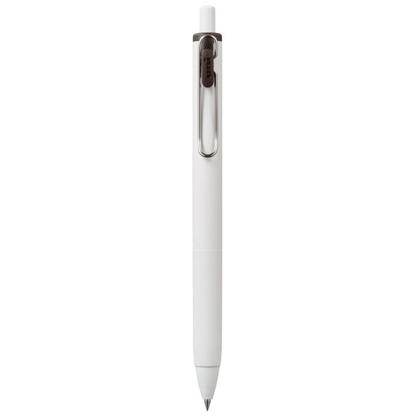 uni One .5MM Black Ink White Barrel