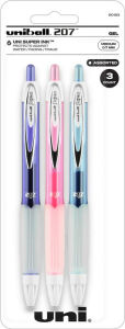 Title: uniball 207 Fashion Retractable Gel Pens, Medium Point (0.7mm), Assorted Ink, 3 Pack