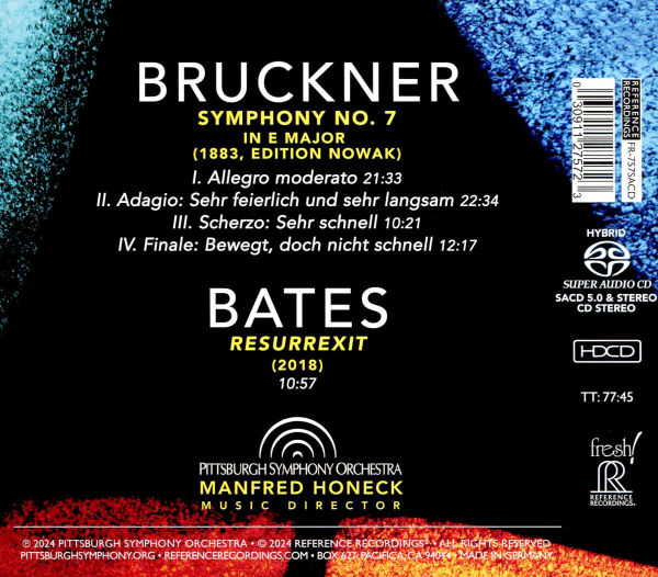 Bruckner: Symphony No. 7; Bates: Resurrexit