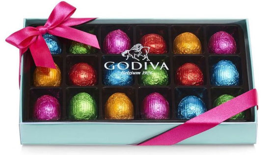 Godiva Foil-Wrapped Chocolate Easter Egg Gift Box, 18 pc. by Cafe | Barnes & Noble®