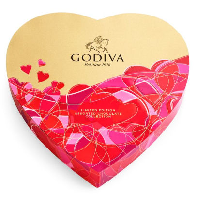 Godiva Valentine's Day Heart Assorted Chocolate Gift Box, 14 pc. by ...