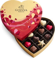 Godiva 14pc Assorted Choc Heart Gift Box