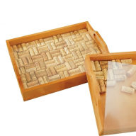 Title: Square Wine Cork Serving Tray Kit