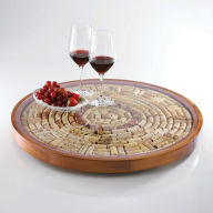 Title: Round Wine Cork Serving Tray Kit