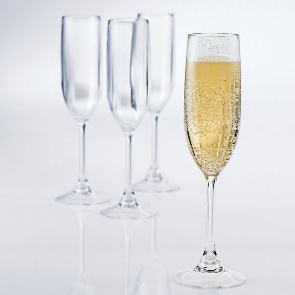 Break-Free PolyCarb Champagne Flutes - Set of 4