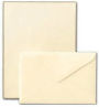 Hand Bordered Gold Half Sheets in Ecru