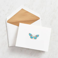 Title: Engraved Butterfly Stationery