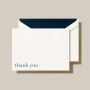 Thank You Bodoni Blue Thank You Notes S/10