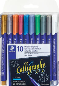 Title: Metallic Marker - Calligraphy Tip, 10pk