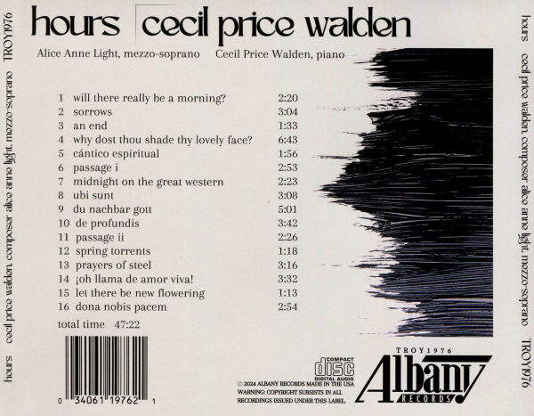 Hours by Cecil Price Walden