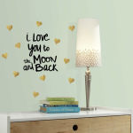 Alternative view 1 of Love You To The Moon Wall Decals