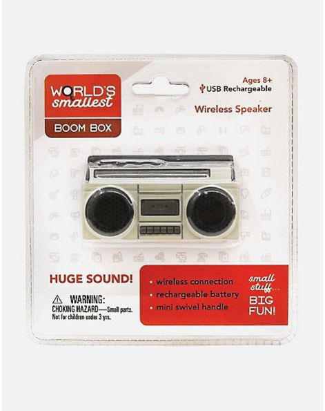 World's Smallest Boom Box-USB Rechargeable