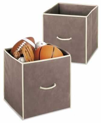 Whitmor Mfg. 2 Count Java Brown 14in. Collapsible Cubes 6351-909-2-JAVA
