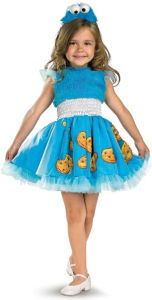 Title: Sesame Street - Frilly Cookie Monster Toddler / Child Costume: Toddler (3T/4T)