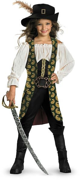 Disguise 198244 Pirates of the Caribbean 4 On Stranger Tides- Angelica Deluxe Child Costume