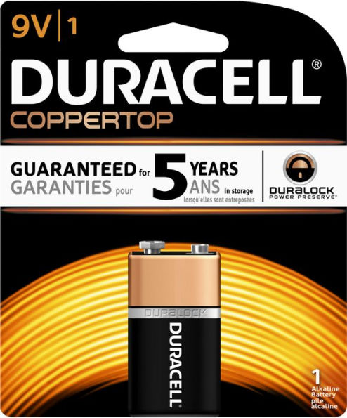 Duracell 9V 1PK Alkaline Batteries