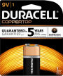 Duracell 9V 1PK Alkaline Batteries