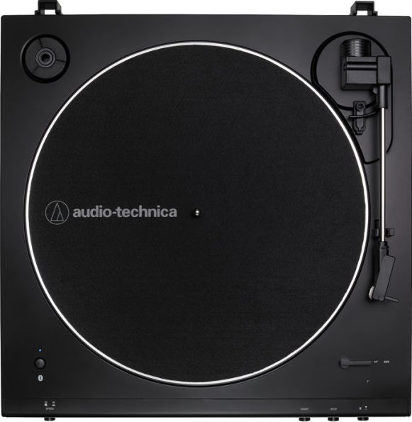 Audio Technica - ASP-LP60X-GM Fully Automatic Belt-Drive Stereo Turntable - Gunmetal/Black