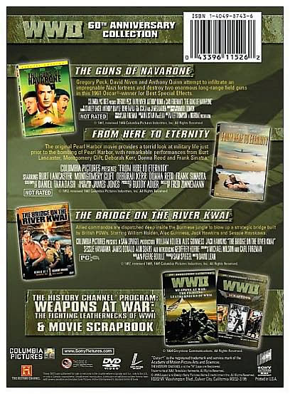 World War II 60th Anniversary Collection #2: The Guns of Navarone/From Here to Eternity/The Bridge