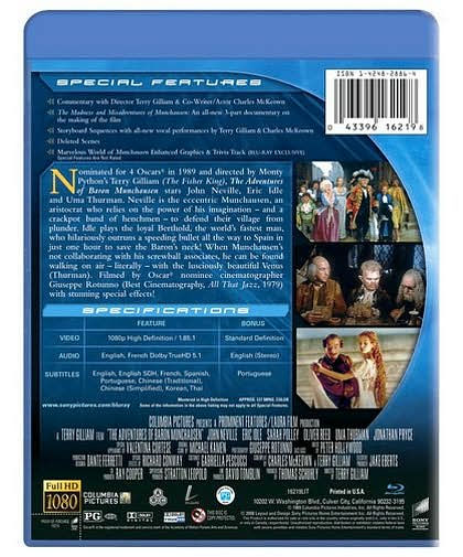 The Adventures of Baron Munchausen [Blu-ray]