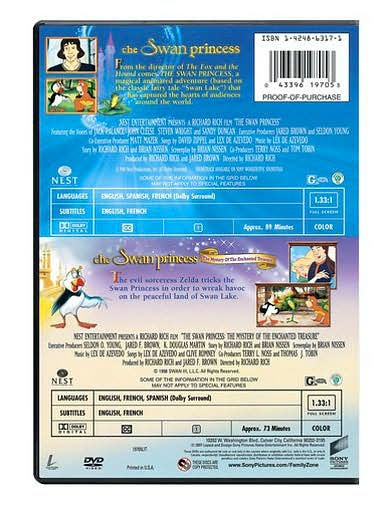 The Swan Princess/Swan Princess: Mystery of the Enchanted Treasure