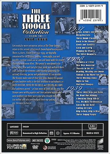 The Three Stooges Collection, Vol. 2: 1937-1939 [2 Discs]