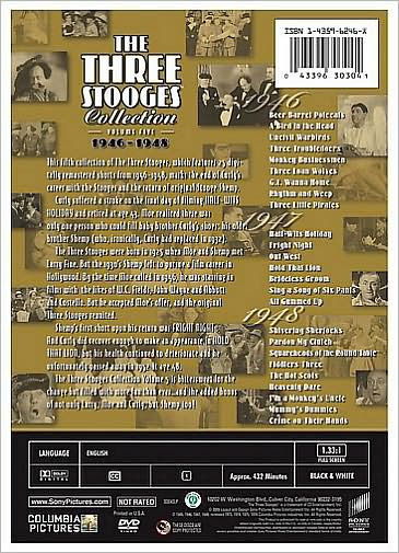 The Three Stooges Collection, Vol. 5: 1946-1948 [2 Discs]