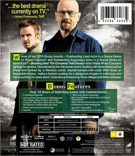 Breaking Bad: The Complete Third Season [3 Discs] [Blu-ray], Blu-ray