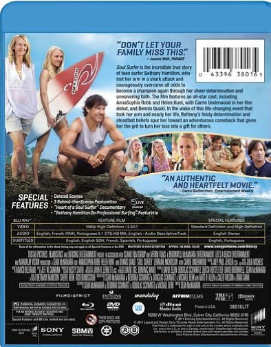 Soul Surfer [2 Discs] [Blu-ray/DVD]