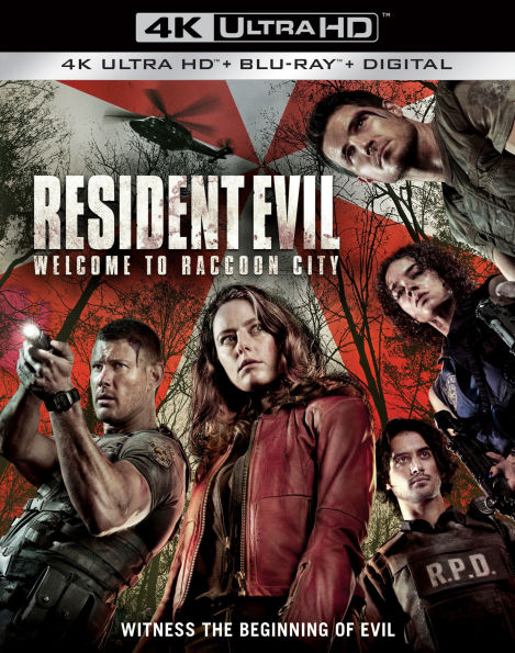 Resident Evil: Welcome to Raccoon City [Includes Digital Copy] [4K Ultra HD Blu-ray/Blu-ray]