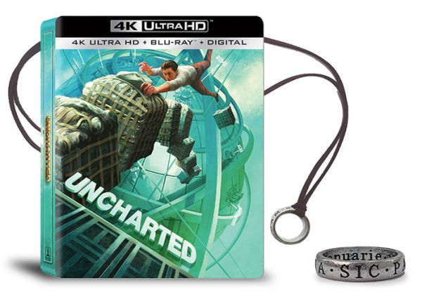 Uncharted [SteelBook] [Includes Digital Copy] [4K Ultra HD Blu-ray/Blu-ray]