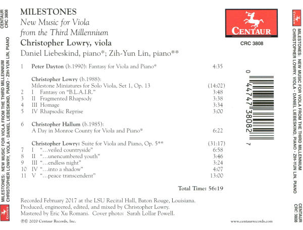 Milestones: New Music for Viola from the Third Millennium