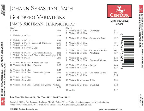 J.S. Bach: Goldberg Variations