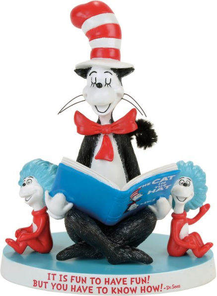 Seuss The Cat in the Hat Reading Thing 1 & 2 Figurine