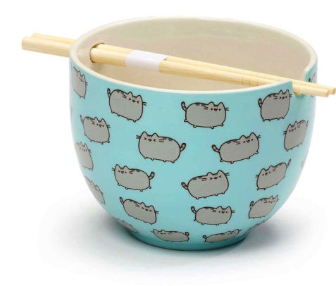 Pusheen Chopsticks Bowl By Enesco Llc Barnes Noble - pusheen the cat in a bag roblox