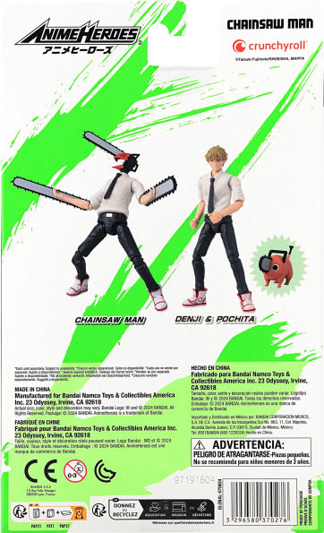 Anime Heroes Chainsaw man Denji "Chainsaw Man", BNTCA Anime Heroes