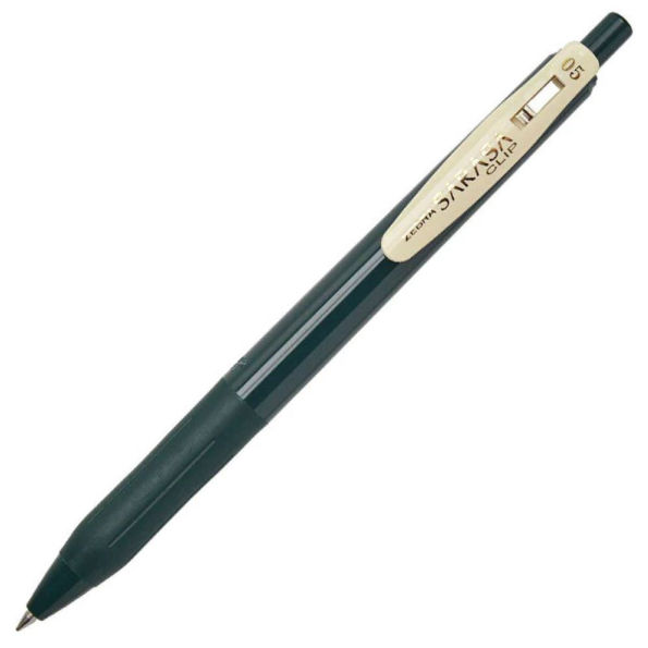 Zebra Sarasa Clip Vintage .5mm Green Black by SINGLE PEN